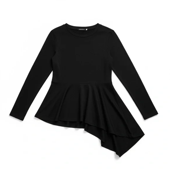 🖤 Koandaily Asymmetrical Peplum Top – Size L 🖤 - Picture 4 of 10